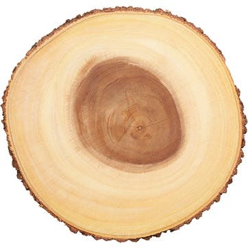 Rustic Wooden Serving Board, Round