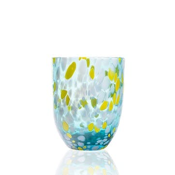 Big Confetti Set of 6 Tumblers 200ml, Aqua & Lemon