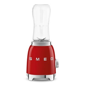 50's Style Mini Blender & Smoothie Maker, 600ml, Red