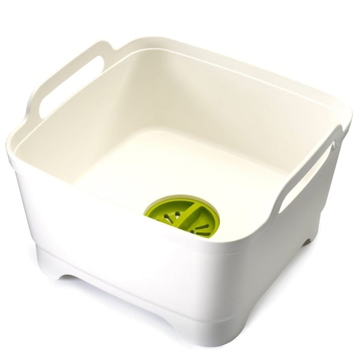Wash&Drain Dishwashing Bowl, White
