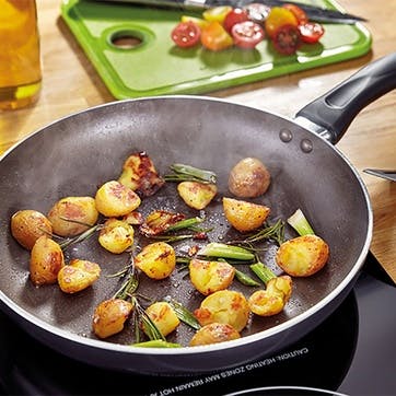 Radiant 2 Piece Non-Stick Frying Pan Set, Black