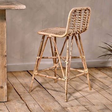 Taung Rattan Counter Chair, Natural