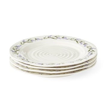 Lavendula Set of 4 Plates D28cm, Multi