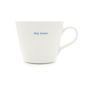 'Dog Lover' Bucket Mug, 350ml