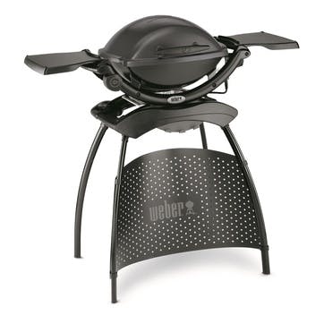 Electric barbecue with stand - 1400, H62.5 x W69 x D52cm, Weber, Weber Q, dark grey