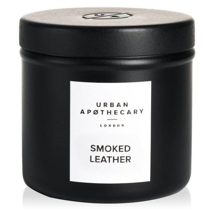 Smoked Leather Travel Candle, 175g