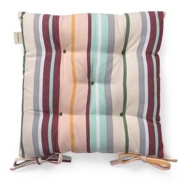 Stripes Outdoor Deep Cushion H40 x W40cm, Multi