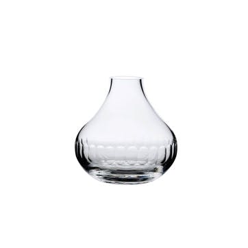 Lens Patterned Crystal Vase
