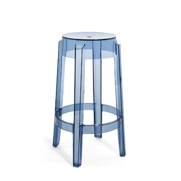 Philippe Starck 2005 Charles Ghost Stool H65cm, Powder Blue