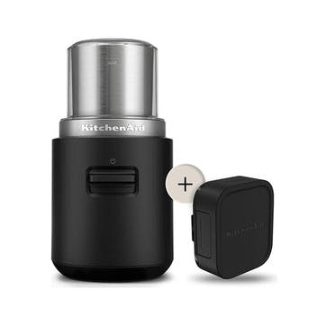 Cordless Coffee Grinder Battery Included, Matt Black