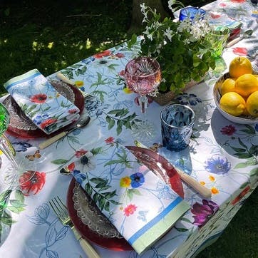Meadow Cotton Tablecloth 170 x 350cm, Multi