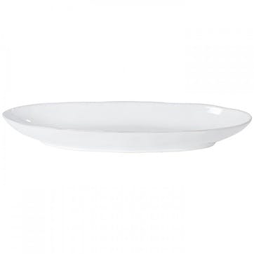 Livia Oval Platter D41cm, Gloss White