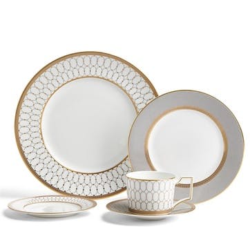 Renaissance Grey 5 Piece Dinner Set