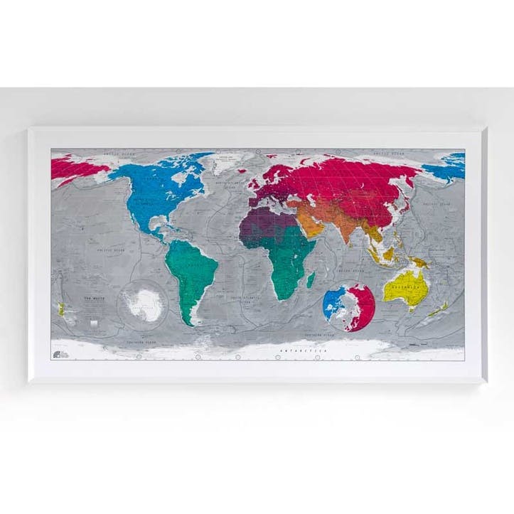 World Maps Framed World Wall Map