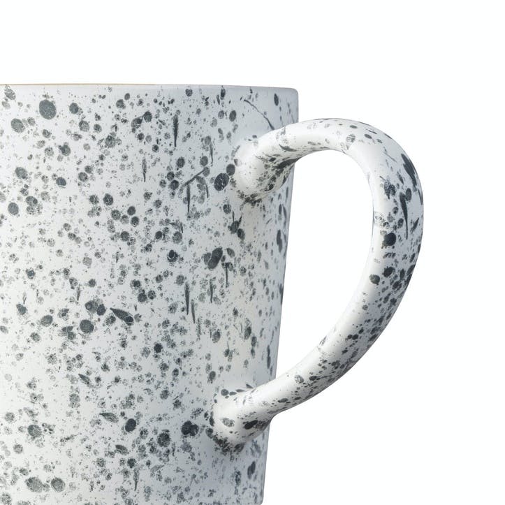 Handcrafted White Speckled Mug, 400ml