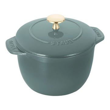 Cast Iron Rice Cocotte 16cm, Eucalyptus