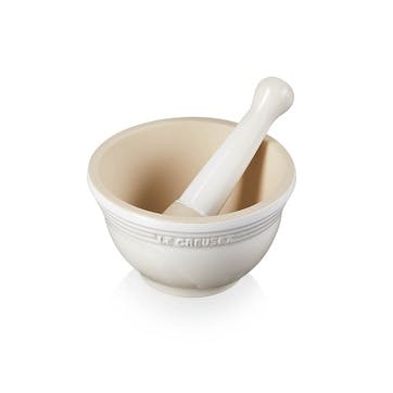 Stoneware Pestle & Mortar, Meringue