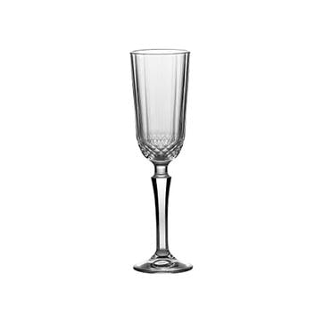 Winchester Set of 2 Flute Glasses 13cl, Clear