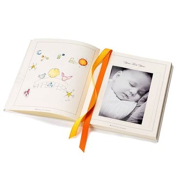 Deluxe Baby Record Book H26.5 x W21.5cm, Ivory