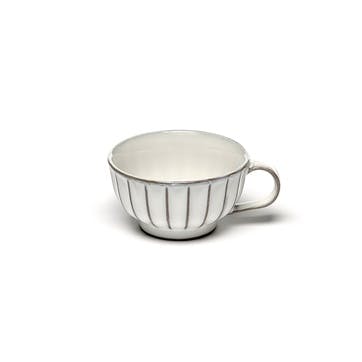Inku Set of 4 Cappuccino Cups 200ml, White