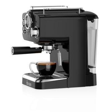 Retro Espresso Machine, Black