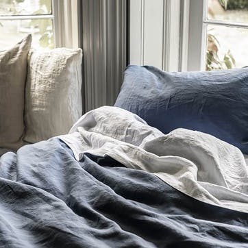 Blueberry Linen Pair of Pillowcases, Standard
