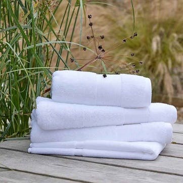 Organic Eco Twist Shower Mat, White