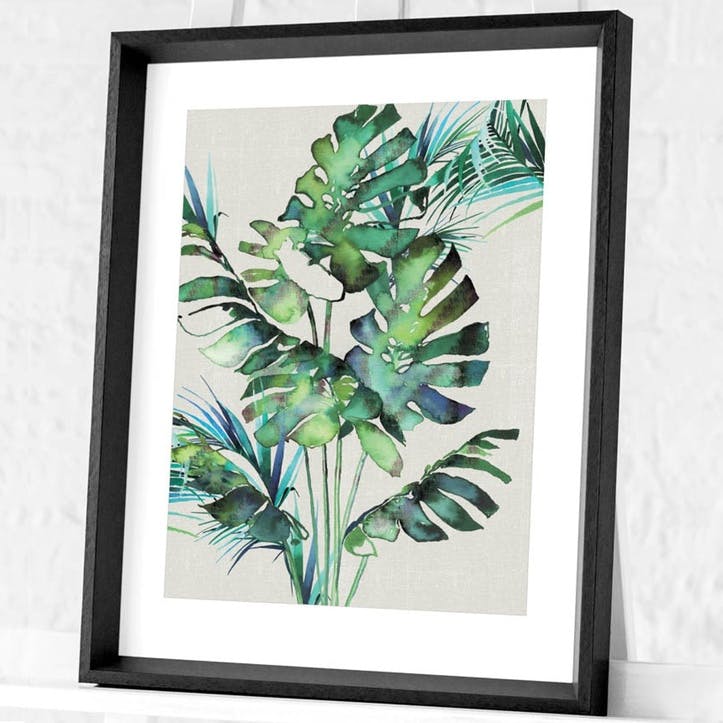 Summer Thornton Monstera Leaves Framed Print, 55 x 45cm