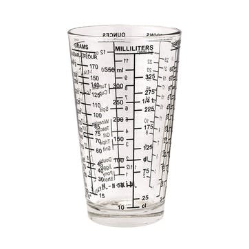 Glass 'Mix And Measure' Cup