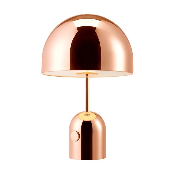 Bell Table Lamp; Copper