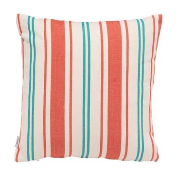 Summer Stripe Hand Made Cushion 40 x 40 cm, Red / Green / White