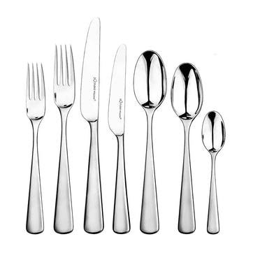 42 piece cutlery set, Studio William, Mahogany, satin finish stainless steel