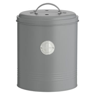 Living Compost Caddy, Grey