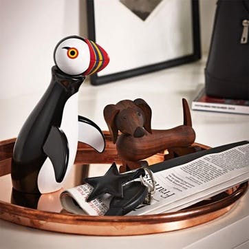 Puffin Wooden Figurine, Multi