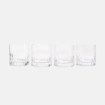 Roebling Set of 4 Lowball Glasses 337ml, Clear