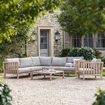 Corner Sofa Set, Porthallow, Acacia Wood