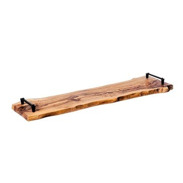 Naturally Med Olive Wood Rustic Serving Tray L68 x W19cm