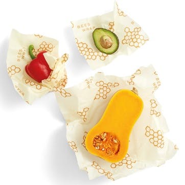Bee's Wrap Print Food Wraps, Pack Of 3, Small/Med/Large