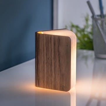 LED Smart Book Light, Mini, Walnut