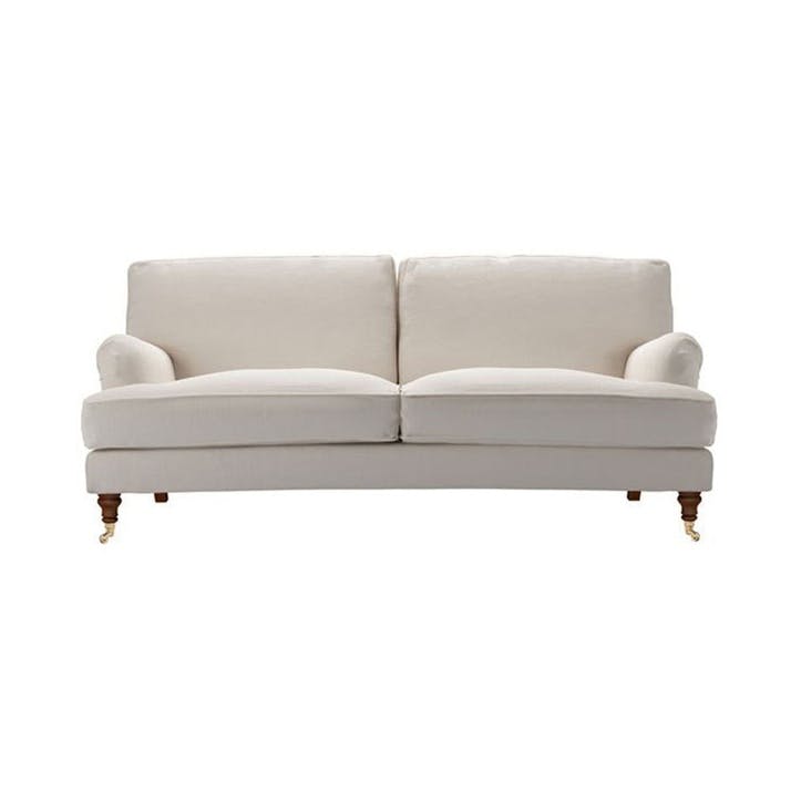Bluebell, Three Seat, Taupe Brushed Linen Cotton