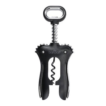 Double Handled Winged Corkscrew , Black