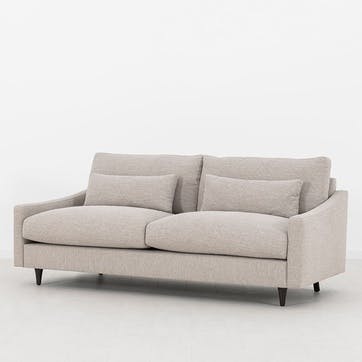Model 07 Linen 3 Seater Sofa, Pumice