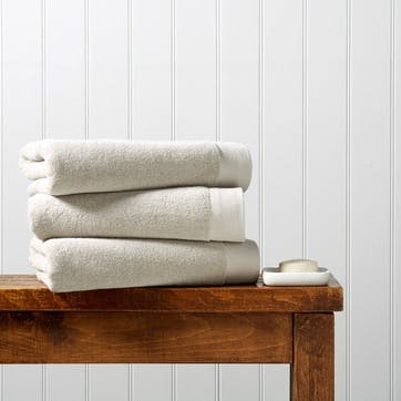 Luxe Pair of Bath Towels, French Grey