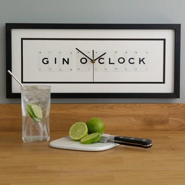 'Gin O'Clock' Clock