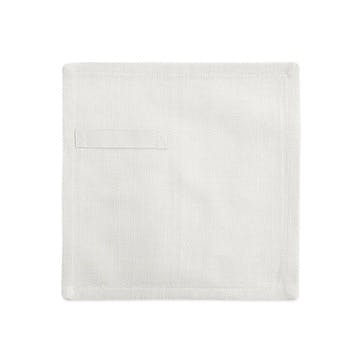 Herringbone Set of 4 Everyday Napkins 20 x 20cm, Natural White