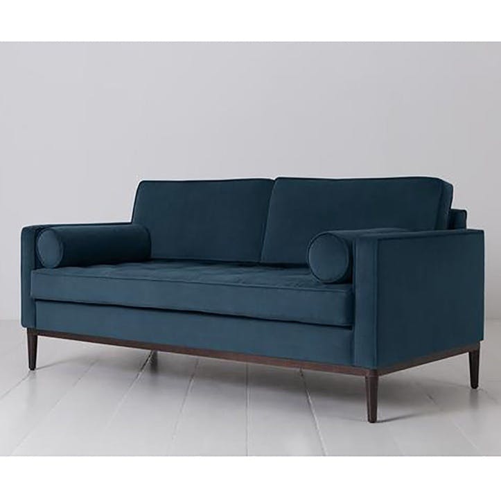 Model 02 2 Seater Velvet Sofa, Teal
