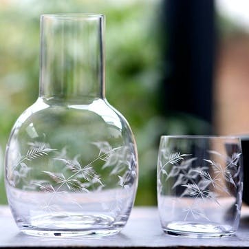 Ferns Crystal Carafe & Glass Set