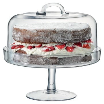 LSA Serve Cake Stand & Dome 26cm