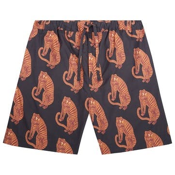 Tiger Pyjama Shorts, Large