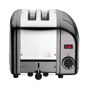 2 slot toaster, Dualit, Classic Vario, metallic charcoal
